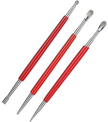 Fluxioxtna 3/5/8 pezzi strumenti per intaglio in pelle mestiere modellazione mestiere goffratura cucchiai