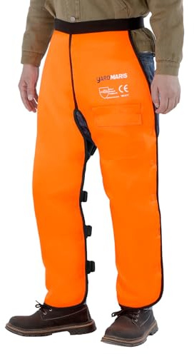 YARDMARIS Chainsaw Chaps - Protective Chainsaw Apron, Adjustable Chainsaw Chaps for Men/Women,Available in Two Sizes(35.4/39.4),Forest Protective Gear,Clothing Safety Trousers