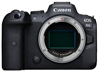Canon EOS R6 Body: Cámara digital sin espejo, negro, 20.1 MP, 4K, estabilizador óptico X, AF detección de animales