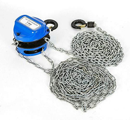 Profi Hand Kettenzug Flaschenzug Hebezug Kran 1 t / 1000 kg Hubhöhe 4M -Profi Kettenzug Ketten Hebezug Flaschenzug Hebezug Hand Seilzug 4m bis 1000kg