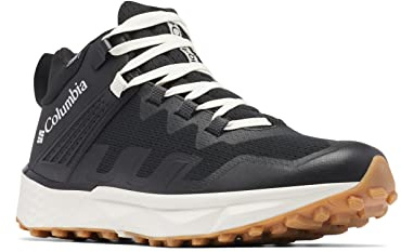 Columbia Facet 75 Outdry Mid Rise Trekking och Vandringsstövlar för män, Svart ljus sand, 44.5 EU