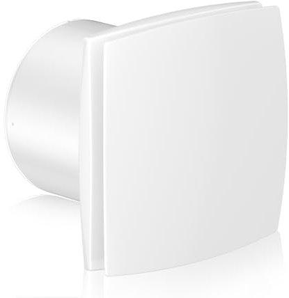 Hon&Guan 150mm / 6 Inch Bathroom Extractor Fan 22W 201m³/h Kitchen Ventilation Fan Ceiling and Wall Mounted (No Plug)