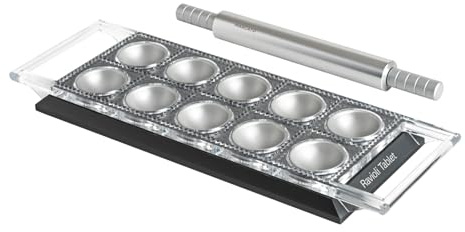 MARCATO Ravioli Tablet. Form für Ravioli Powder Grau. Eloxiertes Aluminium. 20 x 10 x 2 cm. Einfache Vorbereitung. Elegantes Design