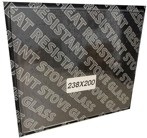 Chimsoc Replacement Stove Glass - Morso Cleanheat Squirrel (1430) (238mm x 200mm Rectangular)