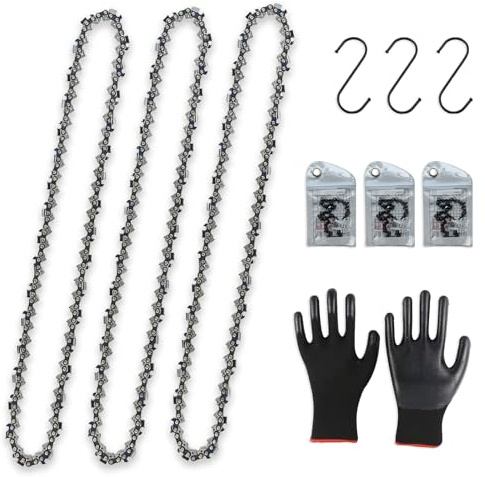 NIUBGONER Cadena de motosierra de 18 pulgadas, paso de 0.325 pulgadas, calibre de 50 pulgadas, 68 eslabones de transmisión, repuesto para Stihl MS230, MS 230C, MS241 C-M, MS250, MS250C, MS250 C-BE,
