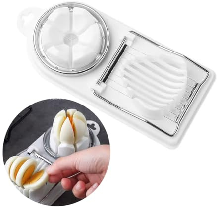 Egg Slicer for Hard Boiled Eggs Egg Cutter Strawberry Slicer Heavy Duty Tomato Slicer Stainless Steel Wire Multipurpose Egg Slicer Dicer for Soft Fruit Mushroom Home Use