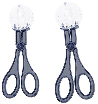 Happyyami 2piezas Pinzas Recogecacas Perro Portátiles Herramienta Ligera para Recoger Excrementos De Mascotas Lavable y Fácil De Usar para Uso Interior y Exterior