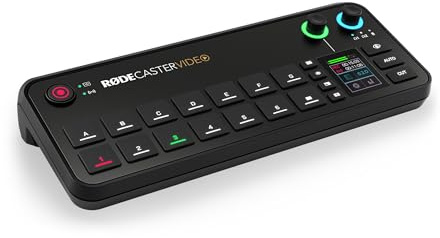 RØDE RØDECaster Video - Professioneller Videomischer und Audio-Interface - Mehrkamera, 6 x Videoeingänge (HDMI und USB), 1080p60, Mehrquellen-Szenen