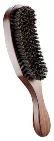 LALADEFIEE Bartbürste Männer Mit Festen Wildschweinborsten Griff Aus Buchenholz Fördert Gesichtsöl Entfernt Schmutz Portabel Für Reisen Multifunktionale Haar Bartpflege Antistatisch Komfortab