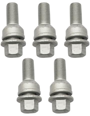 Callume Radschrauben Set – 5 Stück Radbolzen Kompatibel mit Audi A8 Q3 Q5 8RB Q7 4MB 4MG Q8 4MN Kompatibel mit VW Touareg CR7 – 8R0601295
