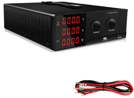 Fuente De Alimentación De CC Variable, 30 V 60 A, Fuente De Alimentación De Laboratorio De CC, Interfaz USB/RS-232 O RS-485 Ajustable, 1800 W Alta Estabilidad(RS-485 Interface,110)