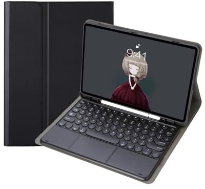 Funda con Teclado para iPad (9,7 Pulgadas) 6.ª 2018/5.ª generación 2017, Funda Delgada con Teclado Bluetooth Desmontable y Soporte para lápiz para iPad Pro 9,7 Pulgadas 2016 / Air 2 / Air 1