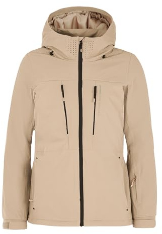 Protest PRTBEVERLY Veste de ski et de snowboard pour femme, Beige bambou, S