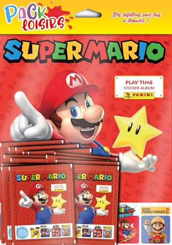 Panini Super Mario Set Freizeit Album + 50 Hüllen