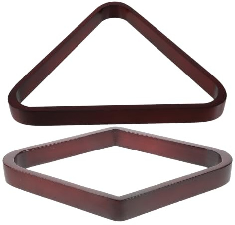 SEWACC Triangle de Billard en Bois Massif 2pcs pour Positionnement Précis des Boules, Accessoire Portable Élégant pour Salle de Jeux et Divertissement à Domicile