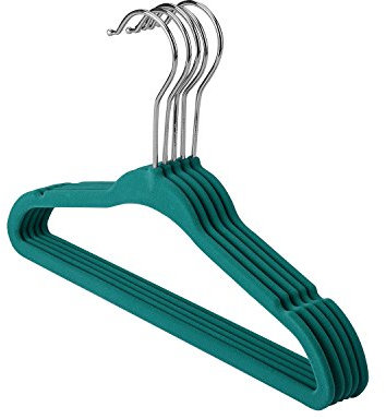 logei® 30 Pezzi Grucce Appendiabiti Rivestimento del Mucchio Grucce per Bambini fanciullo Baby Anti-Scivolo, Verde