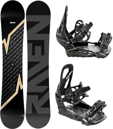 RAVEN Set da Snowboard: Snowboard Pulse + Bindung s230 (163cm Wide + s230 Black M/L)