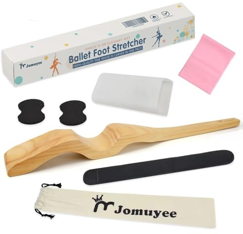 Jomuyee Ballet Foot Stretcher Set, Whole Wood Formed Without Splicing, Original Pine Dance Foot Arch Enhancer for Dancer, Gymnastics, Yoga People, Gift Idea