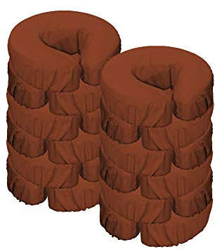 Master Massage Lot de 12 housses de coussin en microfibre pour table de massage Chocolat foncé