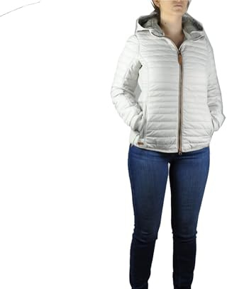 camel active Damen leichte Steppjacke mit Abnehmbarer Kapuze Weiß, womenswear-38