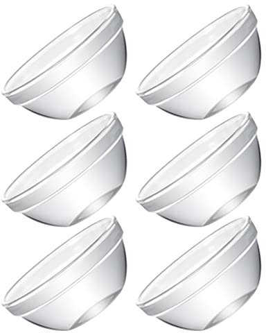 6Pièces Bols Verre pour Pudding et Desserts Récipients Alimentaires Empilables Résistants Aux Chocs Thermiques pour Cuisine et Réfrigérateur