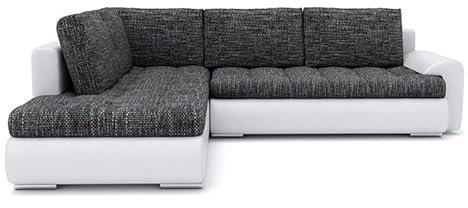Ecksofa Tokio V mit Schlaffunktion! Best ECKSOFA! Eckcouch mit Bettkasten! Best! (LAWA 17 + Soft 17 Links), 200x75x230