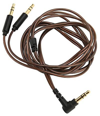 Cavo Maschio da 3,5 Mm a Doppio Jack da 3,5 Mm, Cavo di Aggiornamento per Cuffie OFC Core per Hifiman Sundara, per Arya, per Ananda, per He400se, per Deva Pro, per He4xx