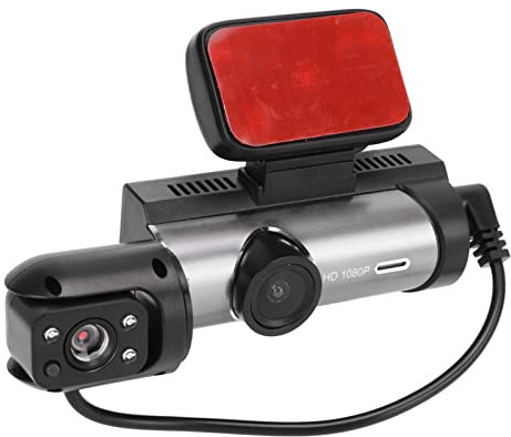 Full HD 1080P Dash Cam Front and Rear with 3.16 Inch Screen, 360 Degree Rotating Lens, Motion Detection, Reversing Visibility, Recording, Parking Monitor Dash Camera for Car