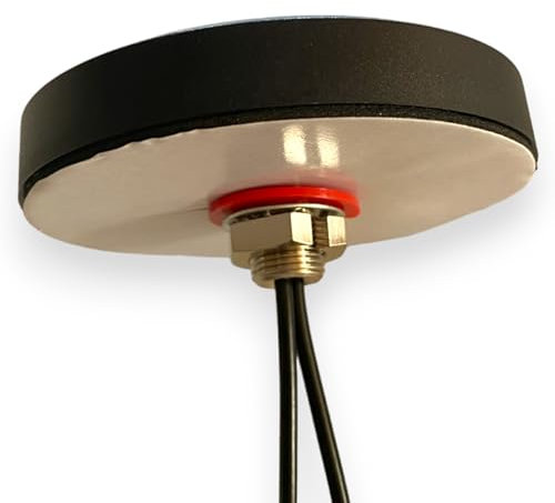 UniteCom 4G/5G LTE MiMo 2x2 Puck Antenna. Dual Indoor Outdoor Aerial for Home Office Vehicles Caravans Camper Vans Motorhomes Boats. Compatible with All Networks 02 EE Vodafone Three GiffGaff Smarty