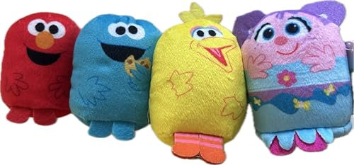 Just Play Sesame St.'s Mini 376038-10001-004-051023 Plushie Pals Krümelmonster, 7,6 cm, zum Sammeln