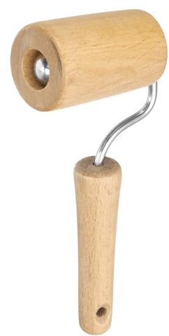 sourcing map Mattarello 18,5 cm x 4,5 cm, manico in legno di acero antiaderente, mattarello per pasta di zucchero, mattarello per pasta di zucchero, pasta di zucchero, argilla per biscotti, pasta di