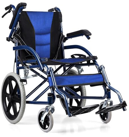 Ultra Lightweight Folding Wheelchair 11.kg Attendant Brake Transport Transit from Free To Be Mobility equipment