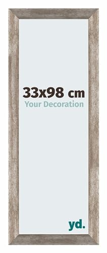 yd. Your Decoration - Puzzlerahmen 33x98 - Metall Vintage - Puzzlerahmen 500-1000 Teile - Holz Bilderrahmen - Mura