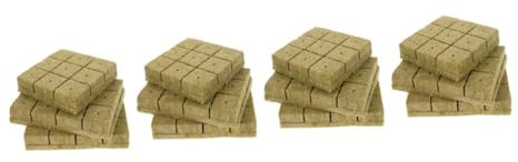 Hemobllo 4 Set di Piantine di Tavole Idroponiche per Gel di Basilico Fornitura Senza Suolo Mini Sistemi Idroponici Cubo di Germinazione Kit di Spugna per Rete Acquaponica Rapida