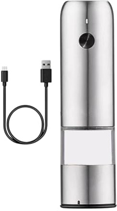 Saliera Elettrica, Saliera Automatica - Macinapepe Macinasale Automatico Ricaricabile - Ruvidità Regolabile, Macina Sale Per Macina Pepe Per Sale Marino E Pepe Da Cucina