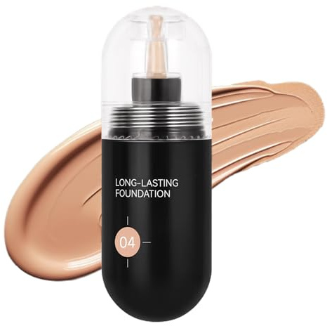 jamgeery Trucco Fondotinta Liquido, 30ml Fondotinta Liquido Effetto Mate, Base Trucco Idratante Coprente Antibrillitudine Per Pelli Normali e Miste Con Tenuta Prolungata