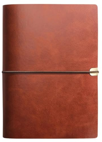 A5 Ringbuch Nachfüllbar 6 Ringe PU-Leder Notizbuch mit Binder Vintage Nachfüllbar, Ringbuchplaner Für Tagebuch, Notizbuch Oder Skizzenbuch Verwenden