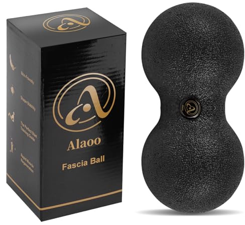Alaoo Peanut Massage Ball, Double Lacrosse Ball, Physical Therapy Massage Balls for Trigger Point Therapy, Myofascial Release, Deep Tissue Massage, Yoga