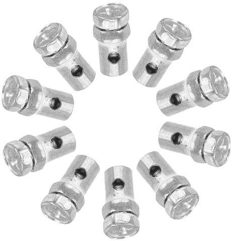 VALICLUD 10pcs Mini Bike Throttle Brake Cable Ends Lock Stops Set for Go Kart Racing Lawn Mower Repair Gear Accessories