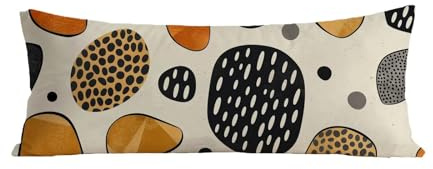 Federe Cuscino Letto 60x180 cm Lino Cuscino Lungo Moderno Cuscini Letto, Cuscini Ginocchia Per Dormire, Body Pillow Boemia Stampata Su Entrambi I Lati Federe Per Chi Dorme Sul Fianco Regalo G-799
