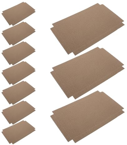 Artibetter Lot de 100 Revêtements Ondulés en Carton pour Terrarium de Reptiles – Tapis Substrat Stable de 32,5 X 20 Cm pour Fond de Cage, Absorbant L’humidité, Adapté à Tortues, Lézards
