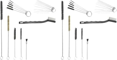 Mucshim 42 X Set di pulizia multiuso per pistole a spruzzo, set di pulizia per pistole per verniciatura, mini spazzole e , ugelli per la pulizia di tubi metallici