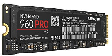 Samsung MZ-V6P512BW SSD 960 Pro, 512 GB, M.2, NVMe, Black/Red