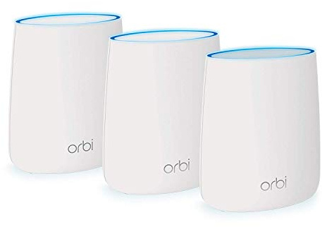 Netgear Orbi tri-Bande WiFi Système AC3000 (routeur + 2 Satellites) 525 mq Bianco