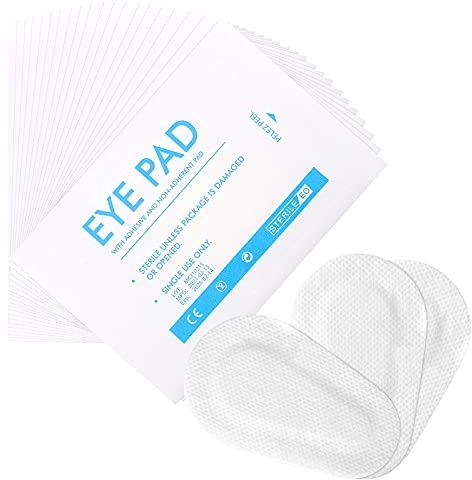 FRCOLOR 20Pcs Eye Patches Eye Pads Nonwoven Eye Patch Stickers Medical Self-Adhesive Non-Woven Wound Dressings