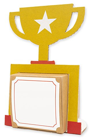 itenga Geldgeschenk oder Gastgeschenkverpackung Pokal Trophäe aus Karton 15x10cm