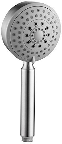 Tecmolog Brushed Nickel 5 Düsen Handbrause Duschkopf Filter Edelstahl ABS-Kunststoff Duschkopf Handbrause Ionen Duschkopf Handbrause Mehr Druck, Einzelner Duschkopf, BS141B