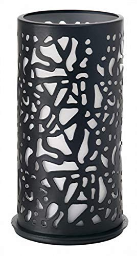 bougeoir Twist led 140 x 75 mm acier noir