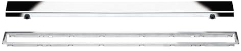 Schluter Kerdi Line Linear Drain with 3/4 Frame 28 Solid Grate - For Showers & Wet Rooms - Chrome - KL1AR19EP70