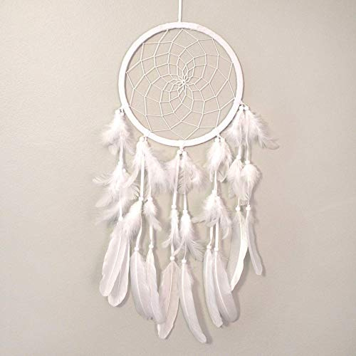 Großer Traumfänger - Weiß - Dream Catcher / Haus, Kinderzimmer & Party Deko, Geschenkidee